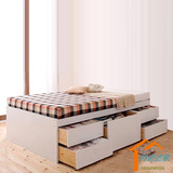 板式床塌塌米床单人床1.2米床1.5米床主卧经济型榻榻米床现代简约