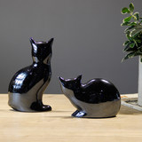 大千家居饰品 猫咪动物陶瓷摆件 现代时尚桌面装饰品 样板房配饰