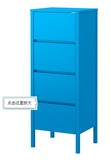 正品新款宜家代购IKEA 诺德里 4屉柜, 蓝色柜子衣柜田园简易家具