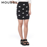 MOUSSY 精品 春夏 新款 显瘦 超弹 针织包臀半身裙 0108SF70-0390