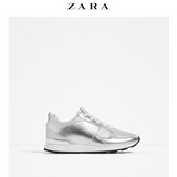 ZARA 女鞋 金属色橡胶底运动鞋 11749101092