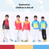 正品  儿童羽毛球服运动服长裤长袖T恤乒乓球服网球服男女班服