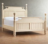 特价美式实木床乡村双人床1.8米桦木橡木新婚床美式卧室家具定做