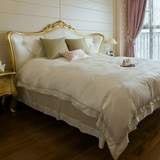 新中式床软包布艺床别墅样板房家具定制新古典后现代家具简约定制