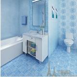 地中海瓷砖蓝色仿古砖卫生间瓷砖300 450厨房墙砖浴室防滑地板砖