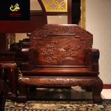 老挝大红酸枝沙发明清古典客厅组合大款沙发红木家具交织黄檀包邮
