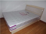 1.8米宽低箱床 简约现代双人床 单人床 板式床 带床垫