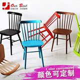 欧格贝思简约实用木餐椅 现代北欧温莎椅 咖啡厅餐桌椅子家用家具