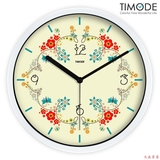 Timode优时静音挂钟 欧式时尚艺术石英钟 温馨卧室装饰壁钟