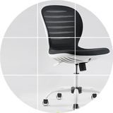 思客 电脑椅 家用办公椅 移动无扶手小升降转椅网布职员椅子小巧