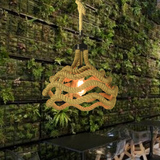 美式乡村复古工业麻绳吊灯酒店网吧咖啡厅艺术创意个性装饰餐厅灯