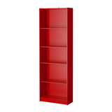 重庆宜家家居IKEA代购芬比书架简约黑色红色客厅置物架书架储物架