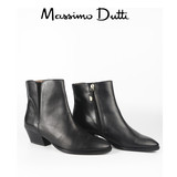 现货特价 Massimo Dutti女鞋专柜正品 2015秋冬 牛仔短靴 5052221