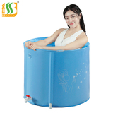 成人沐浴桶塑料折叠浴桶免充气浴缸儿童游泳池简易洗澡泡澡桶