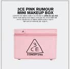 3ce化妆包 韩国大容量手提防水可爱定型化妆箱专业多层带镜子包邮