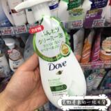 日本直邮代购 DOVE多芬润泽柔嫩洁面泡沫洗面奶150ml（绿色款）