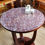 pvc圆桌台布圆形桌布圆桌桌布防水软质玻璃餐桌垫透明环保水晶板