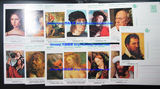 比利时1975年邮资明信片13片 世界名画 人体艺术绘画 画家鲁本斯