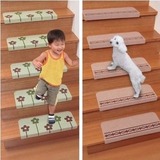 日本免胶自粘防滑贴楼梯垫自吸木楼梯踏步垫防滑条过道地毯地垫子