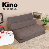 特价包邮宜家日式双人懒人布艺多功能折叠榻榻米沙发床1.2米出口