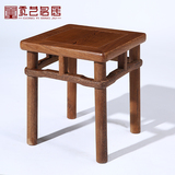 红木家具 鸡翅木方凳 仿古中式实木小板凳子 坐凳 矮凳 沙发凳