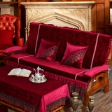 木沙发坐垫带靠背 红木沙发垫加厚冬 木沙发垫连体 联邦椅垫特价