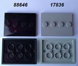 LEGO乐高积木玩具 抽抽乐 底座 88646 黑色 灰色 3x4 人仔 底板