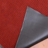 PVC复合双条纹地毯卷材酒店宾馆走廊满铺地垫门垫防滑吸水可定做