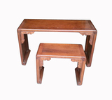 吉美吉家古琴桌纯中式榫卯雕花明清仿古琴桌凳1.2米琴案