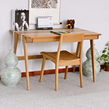 【天天特价】包邮白橡木书桌全实木日式电脑桌学习写字桌小米家具
