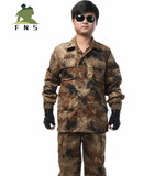 中国陆军荒漠迷彩服套装男 春秋季户外特种兵军装耐磨作训服正品