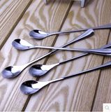 韩国创意实用不锈钢长柄咖啡勺搅拌勺调酒勺甜品勺冰淇淋长柄勺子