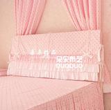 韩式欧式田园全纯棉布艺1.8m床头罩1.5m床头盖布床头套防尘罩定做
