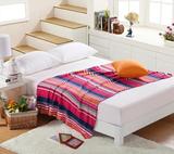 外贸装饰多用毯 纯棉彩条针织盖毯休闲沙发毯可做空调被 午睡毯