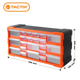 拓为TACTIX 22格抽屉式零件整理盒 收纳盒收纳箱柜 LEGO乐高适用