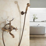 全铜仿古淋浴花洒复古欧式简易单头花洒套装  喷头 淋浴器