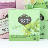 韩国原装爱敬 专柜正品 2012新款绿茶橄榄精油美容皂 100g