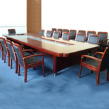 9697办公家具 烤漆油漆实木贴皮会议桌 大型商务洽谈桌