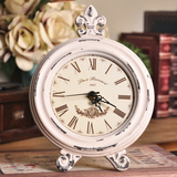 美式乡村复古台式桌面钟表创意座钟仿古客厅坐钟家居软装饰品时钟