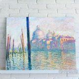 威尼斯大运河 莫奈世界名画油画欧式画客厅风景壁画电表箱装饰画