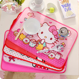 韩版hello Kitty餐垫 卡通可爱布艺隔热垫碗盘垫锅垫餐桌垫可水洗