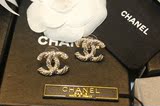 法国代购正品 Chanel香奈儿水钻珍珠吊坠耳钉女 玫瑰金耳环A63057