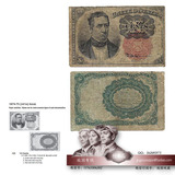 早期美钞 1874年 联邦政府发行 10美分美国外国老纸币1#美圆美金