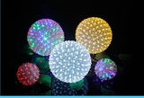 LED花球灯樱花球灯梅绣球彩灯闪灯串灯圣诞灯球商店招牌装饰球灯