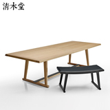 新品实木餐桌 清木堂 白蜡木实木餐桌定制定做 现代简约北欧设计