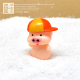 苔藓微景观饰品 路灯 DIY组装小摆件玩具 Zakka创意 小猪