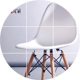 凡积 电脑桌椅洽谈椅餐椅设计师椅塑料休闲时尚靠背椅子