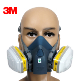 包邮3M 7502 6003防毒半面具有机异味气体防护面罩化工实验口罩