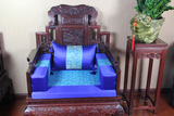 中式古典红木实木仿古家具沙发靠坐垫枕靠垫抱枕靠背腰枕绸缎