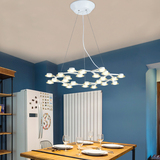 海丹led客厅吊灯创意个性梅花灯现代简约卧室吊灯圆形繁星餐厅灯